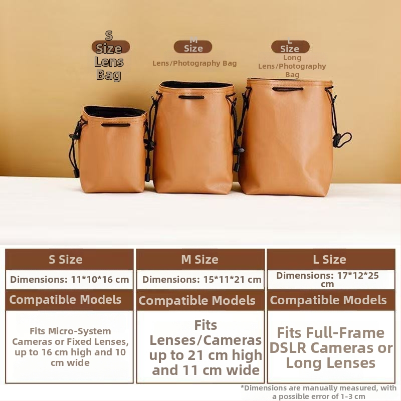 Sisemine kaitseümbris peegel- ja peegelkaamera jaoks – PU materjal; ühildu Nikon, Sony, Canon, Fuji; vooder polüestri-puuvillaga