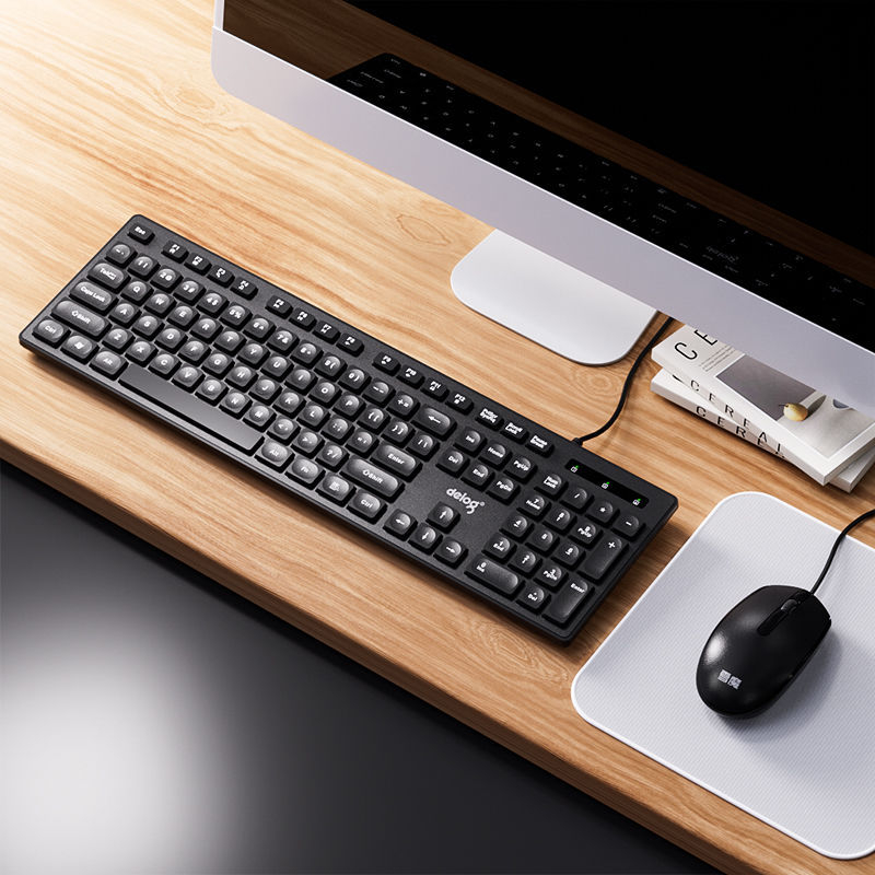 Καλώδιακό σετ πληκτρολογίου και ποντικιού USB, 1200dpi, καλώδιο 1,4 m