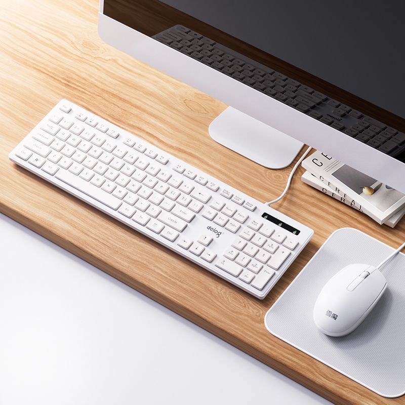 Καλώδιακό σετ πληκτρολογίου και ποντικιού USB, 1200dpi, καλώδιο 1,4 m