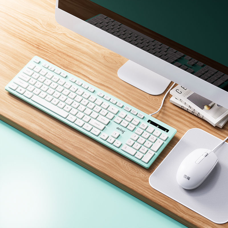 Καλώδιακό σετ πληκτρολογίου και ποντικιού USB, 1200dpi, καλώδιο 1,4 m