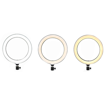 LED δαχτυλίδι φως για ζωντανές μεταδόσεις με τρεις θερμοκρασίες χρώματος, ισχύς κάτω από 10W, μοντέλο HX-260, επιτραπέζια χρήση