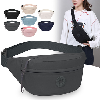 Ženska crossbody torbica, gradska jednostavnost, najlon, zatvarač, džepovi za telefon i dokumente, poliester podstava