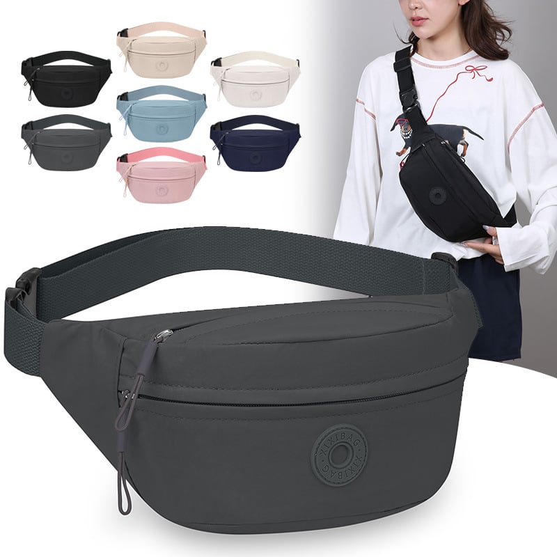 Ženska crossbody torbica, gradska jednostavnost, najlon, zatvarač, džepovi za telefon i dokumente, poliester podstava