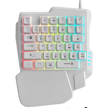 Bežični set tipkovnice i miša s USB sučeljima, s pozadinskim osvjetljenjem, za desktop i notebook gaming.