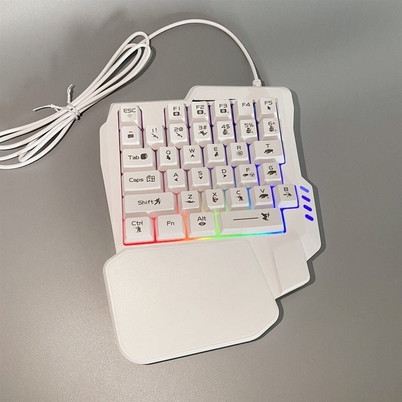 Bežični set tipkovnice i miša s USB sučeljima, s pozadinskim osvjetljenjem, za desktop i notebook gaming.