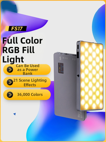 Mini výplňové svetlo - Prenosné osvetlenie na fotografovanie, Ručné, 10W, viacstupňové nastavenie