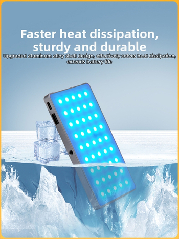 Mini výplňové svetlo - Prenosné osvetlenie na fotografovanie, Ručné, 10W, viacstupňové nastavenie