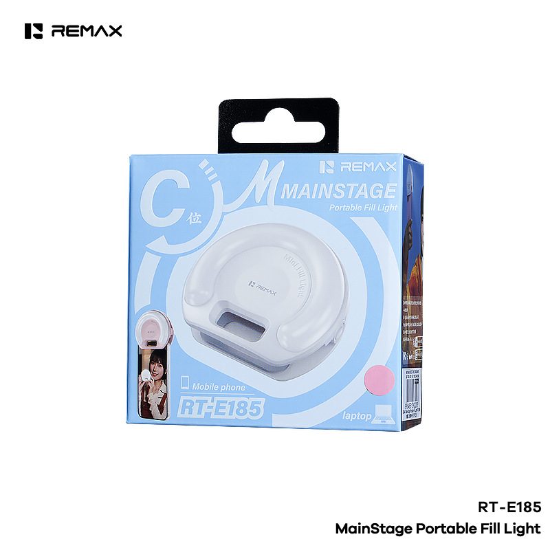 Remax Rt-e185 LED φωτιστικό πλήρωσης, φορητό, κάτω από 10W, 5500–5600K, για ζωντανές μεταδόσεις και βιντεοσκοπήσεις