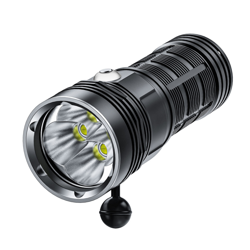 Podvodna LED P70 svjetiljka, 30W, punjiva, 4x18650, domet 100–200 m