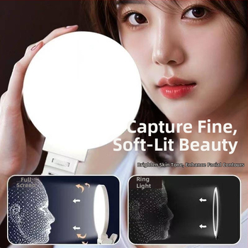 Mini klips svetlo na fotenie – ručné, tri farebné teploty, pod 10W, pre kanceláriu, živé vysielanie a selfie