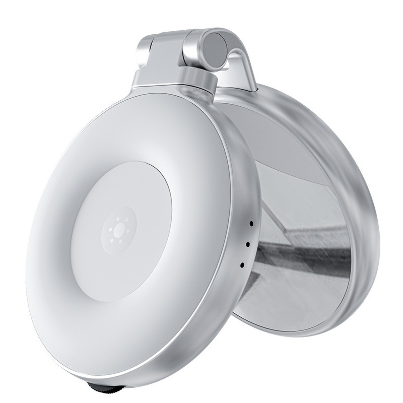 Mini selfie svjetlo za telefon s MagSafe magnetskim pričvršćivanjem i ogledalom; 360° sklopno; tri postavke temperature svjetla, 2500K–9900K; <10W, 3.7V