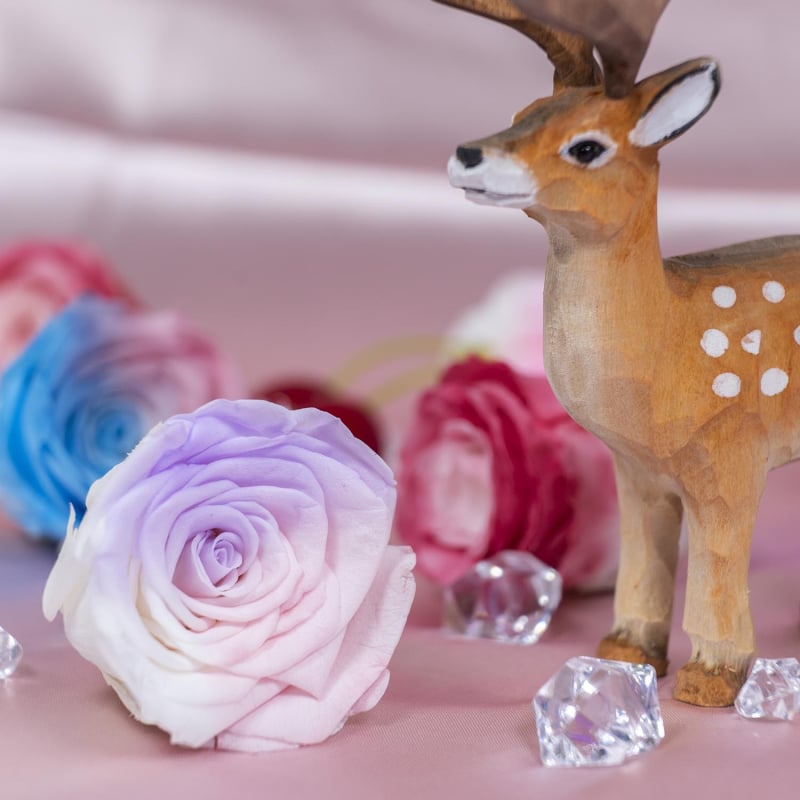 Örök virágból készült rózsa fej — anyag: örök virág; fajta: rózsa; márka: Queen of naxi; folyamat: 21892532504