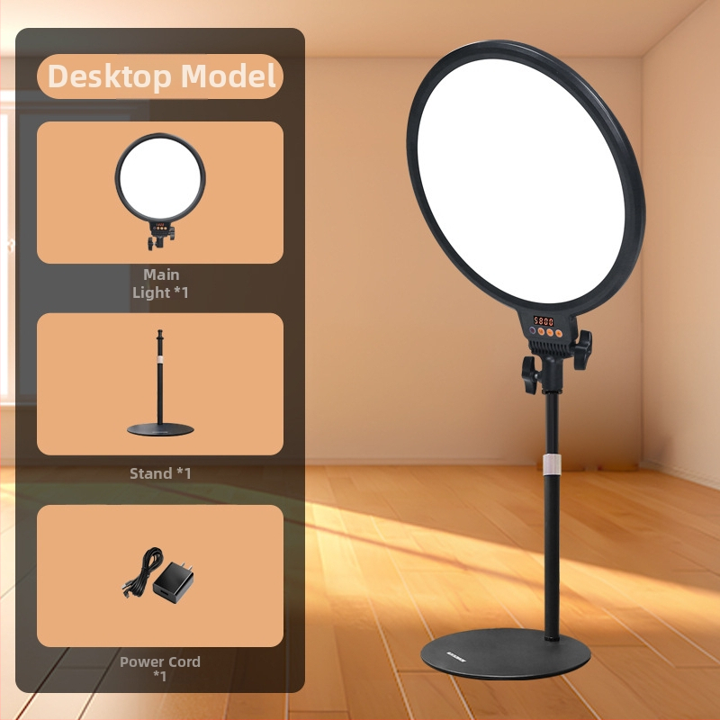 LED töltőfény élő közvetítéshez - Modell M300, Teljesítmény 10-50W, Feszültség 5V/3A, Három színhőmérséklet