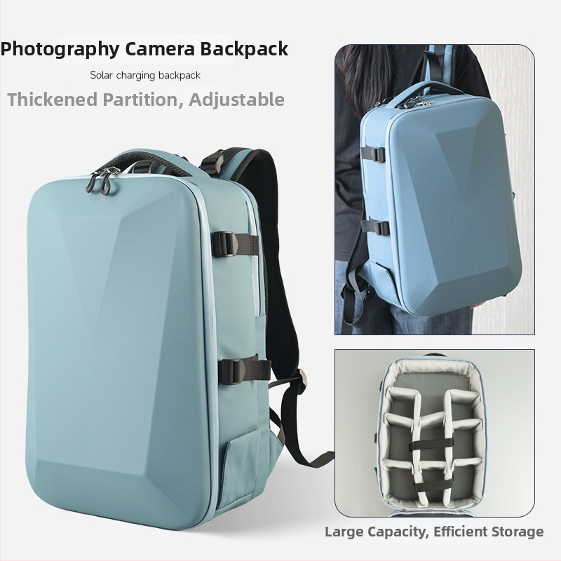 Batoh na fotoaparát z polyesteru, EVA podšívka, priedušný a vodeodolný, vhodný pre DSLR a bezzrkadlovky