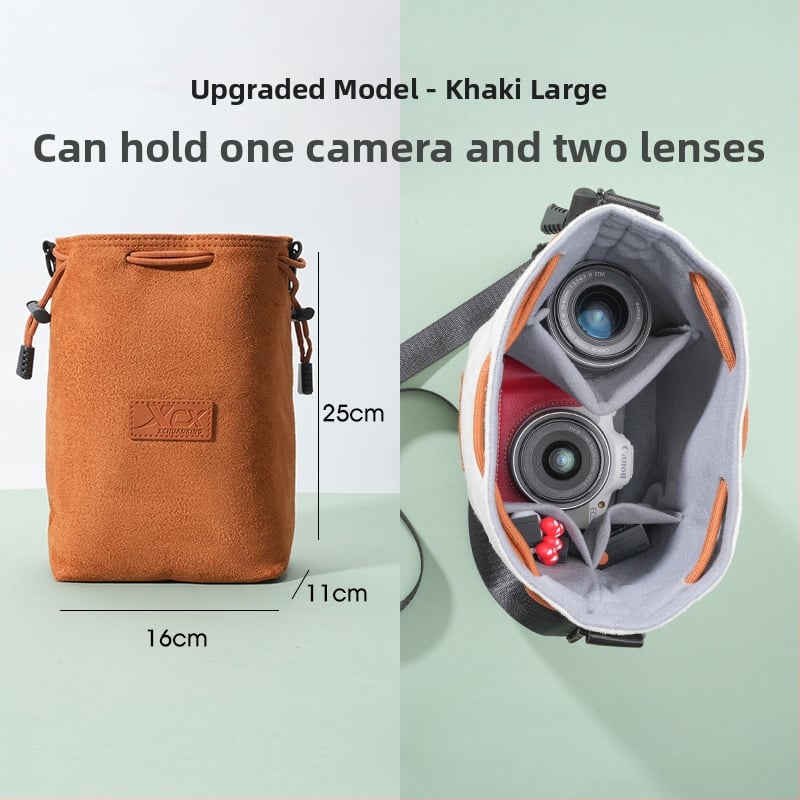 Taška na uloženie fotoaparátu pre Canon R50, Nikon Z30, Fuji X-T50 a Sony ZV-E10 so vnútorným oddielom