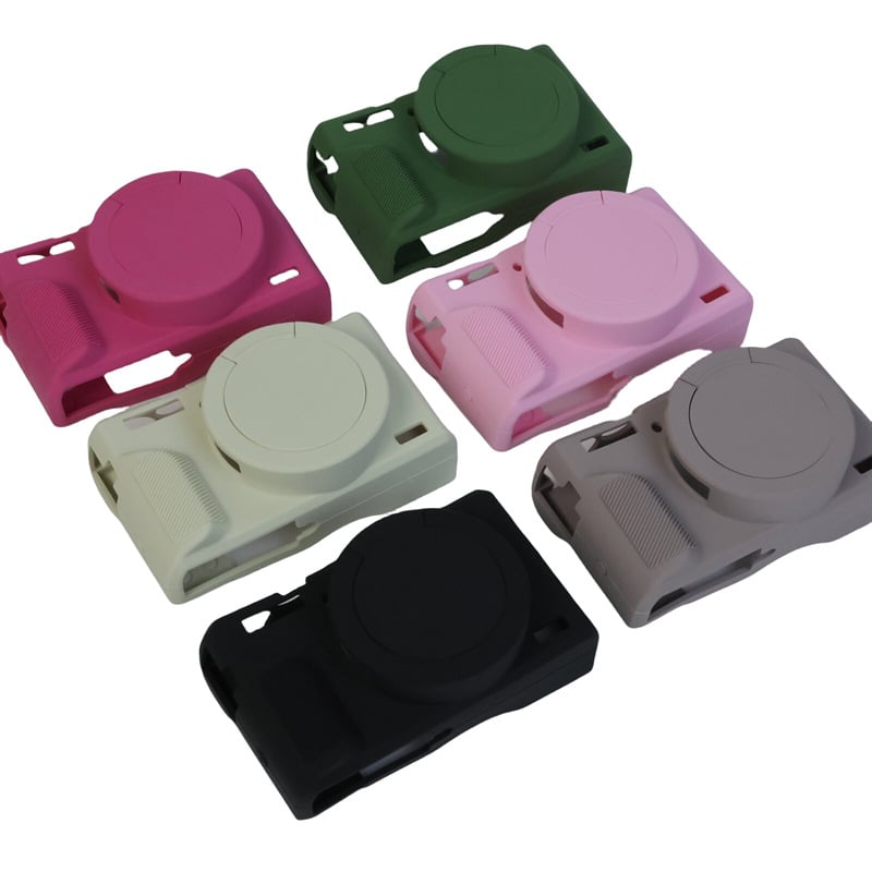 Silikono apsauginė dėklas Canon PowerShot G7X Mark III – kluč stiliaus, suderinamas su G7X3, silikono vidinė įdaila, atsparus korpusas