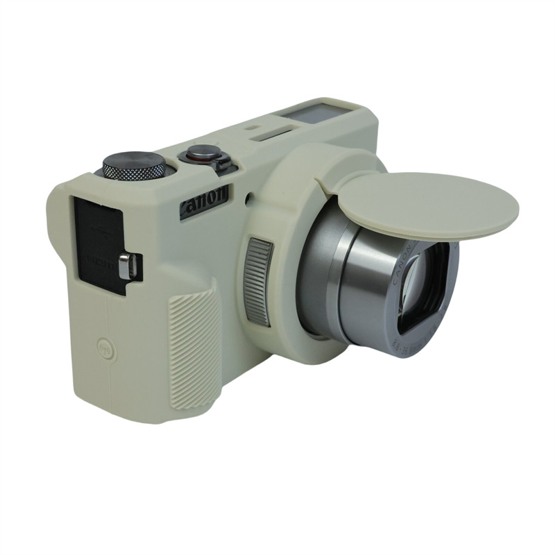 Silikono apsauginė dėklas Canon PowerShot G7X Mark III – kluč stiliaus, suderinamas su G7X3, silikono vidinė įdaila, atsparus korpusas