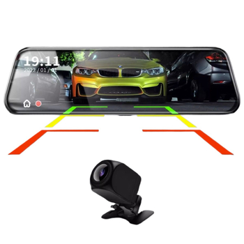 Автомобилен видеорегистратор с предна и задна двойна камера, 2160p, 5MP, 256GB, Wi-Fi