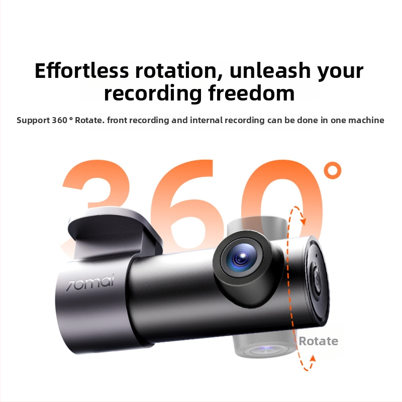 Автомобилен видеорегистратор с подобрено нощно виждане, резолюция 1296p, монитор за паркиране, безжичен, без екран