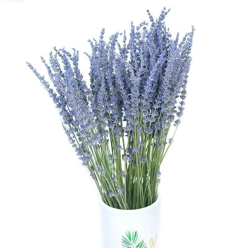 Лавандулов букет, сушени цветя, естествено без боядисване, сушени клончета, за ароматни пакетчета и ароматерапия, опаковка в OPP пакет