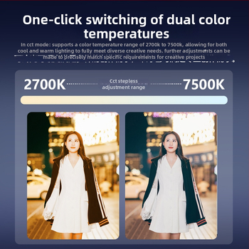 Ručné RGB LED svetlo na živé vysielanie a video nahrávanie, osvetlenie na fotografovanie, model B-40RGB, 40W, 2700–7500K, 20V 3.25A