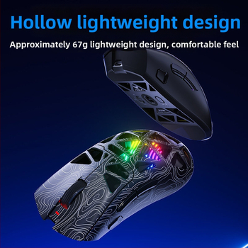 Mouse gaming wireless SC620 de la Aula/Wolf Spider – 8 butoane, senzor optic 12000 DPI, iluminare RGB, macroprogramare