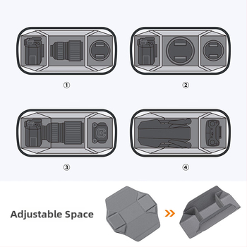 K&F Concept Fuji be veidrodžio fotoaparato krepšys su crossbody diržu – Fotografijos rinkinys