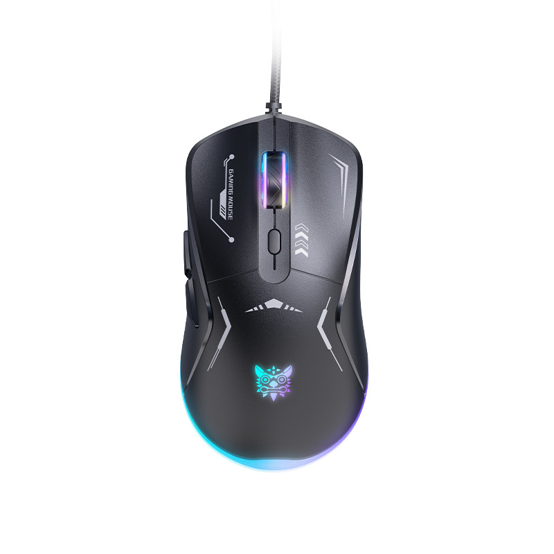 Mouse fără fir ONIKUMA CW917 (2.4GHz wireless + USB cablat, 7 butoane, DPI în 5 niveluri, reîncărcabil, design ergonomic)