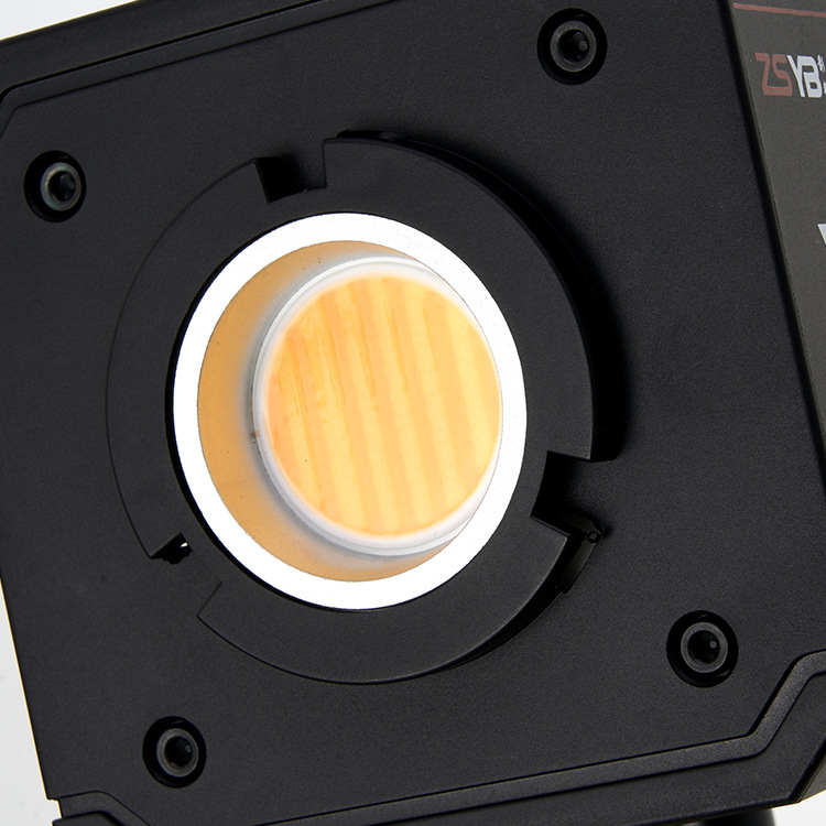 Prenosné vonkajšie osvetlenie pre fotografovanie — COB LED 100W, 24V, ručné použitie, tri teploty farieb