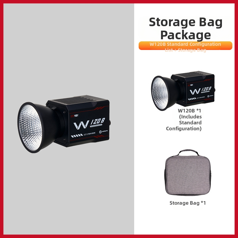 Prenosné vonkajšie osvetlenie pre fotografovanie — COB LED 100W, 24V, ručné použitie, tri teploty farieb