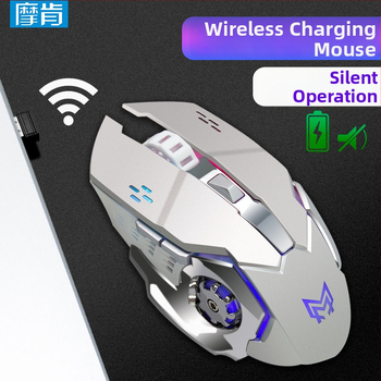 Bezdrôtová herná myš s 2.4G/Bluetooth, 1600 DPI, 6 tlačidiel, dosah až 10 m a svetelná podsvietenie