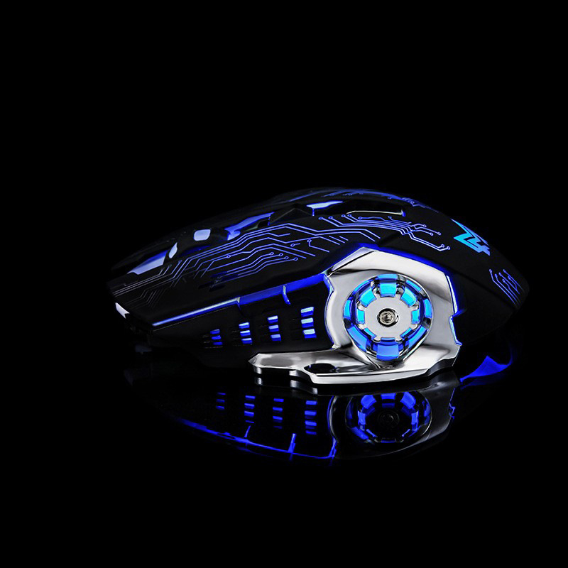Mouse wireless de gaming cu conectivitate 2.4G/Bluetooth, DPI 1600, 6 butoane, rază de până la 10 m și iluminare