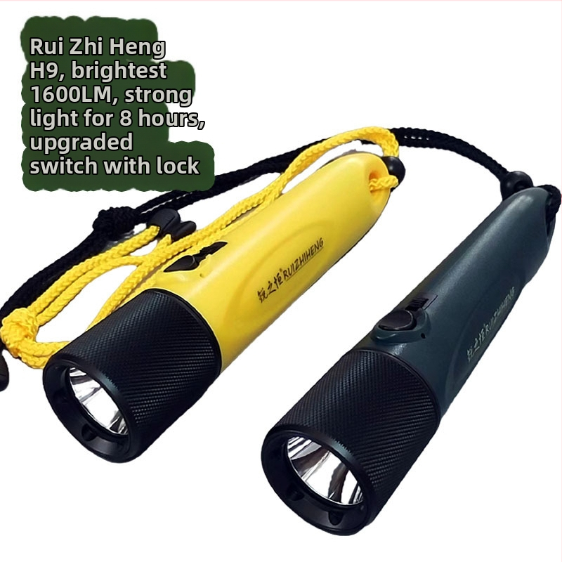 Rui Zhiheng niršanas lukturis, 1500 lm, alumīnija sakausējums + PC, zemūdens apgaismojums