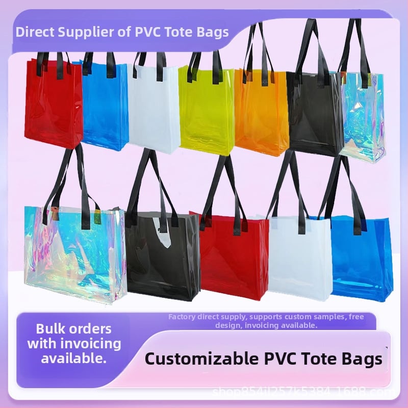 PVC lazerinė rankinė – individualizavimas, nauja medžiaga, prekinis ženklas High Flying, pakuotės taikymas, dienos gamyba 30000