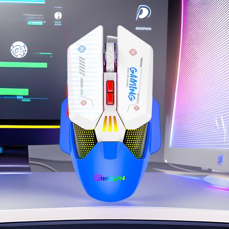 Mouse de gaming cu conectivitate dual-mode wireless și USB, 10000 DPI, 7 taste (2,4 GHz, rază de 10 m)