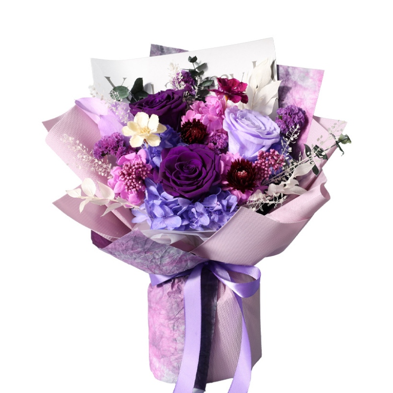 Sačuvani buket ruža u darovnoj kutiji - suhe ili večne ruže, vrsta ruža, za rođendan, za parove