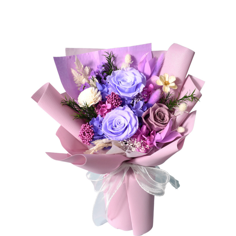 Sačuvani buket ruža u darovnoj kutiji - suhe ili večne ruže, vrsta ruža, za rođendan, za parove