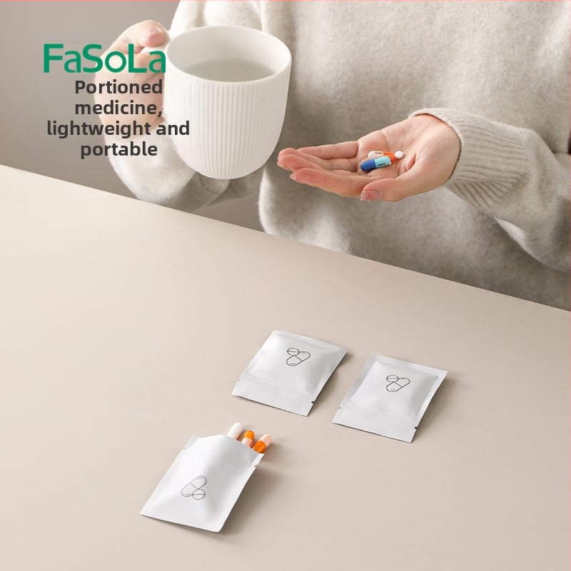 Malá lekárska taška, jednorazová, odolná voči svetlu, prenosná, z hliníkovej fólie, samouzatváracia, štvorcová, na cestovanie