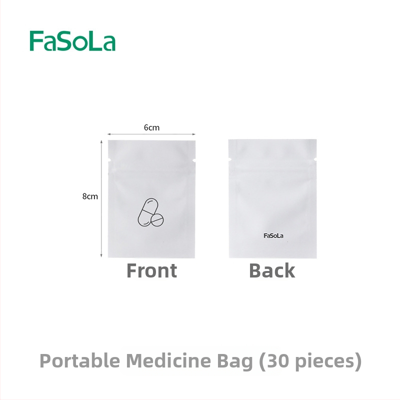 Malá lekárska taška, jednorazová, odolná voči svetlu, prenosná, z hliníkovej fólie, samouzatváracia, štvorcová, na cestovanie