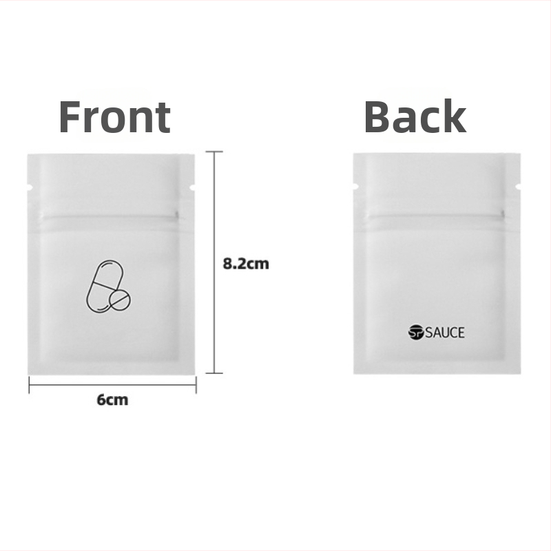 Malá lekárska taška, jednorazová, odolná voči svetlu, prenosná, z hliníkovej fólie, samouzatváracia, štvorcová, na cestovanie