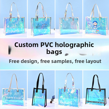 PVC lazerinė rankinė – didelė talpa, lazeriniai kraštai, pritaikoma dvigubo storio konstrukcija