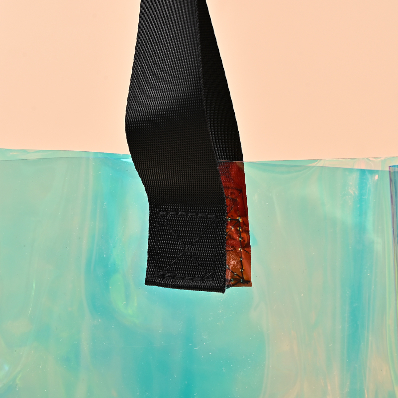 Geantă PVC cu laser - Personalizabilă, impermeabilă pentru cumpărături, Brand Yuyu, Geantă universală