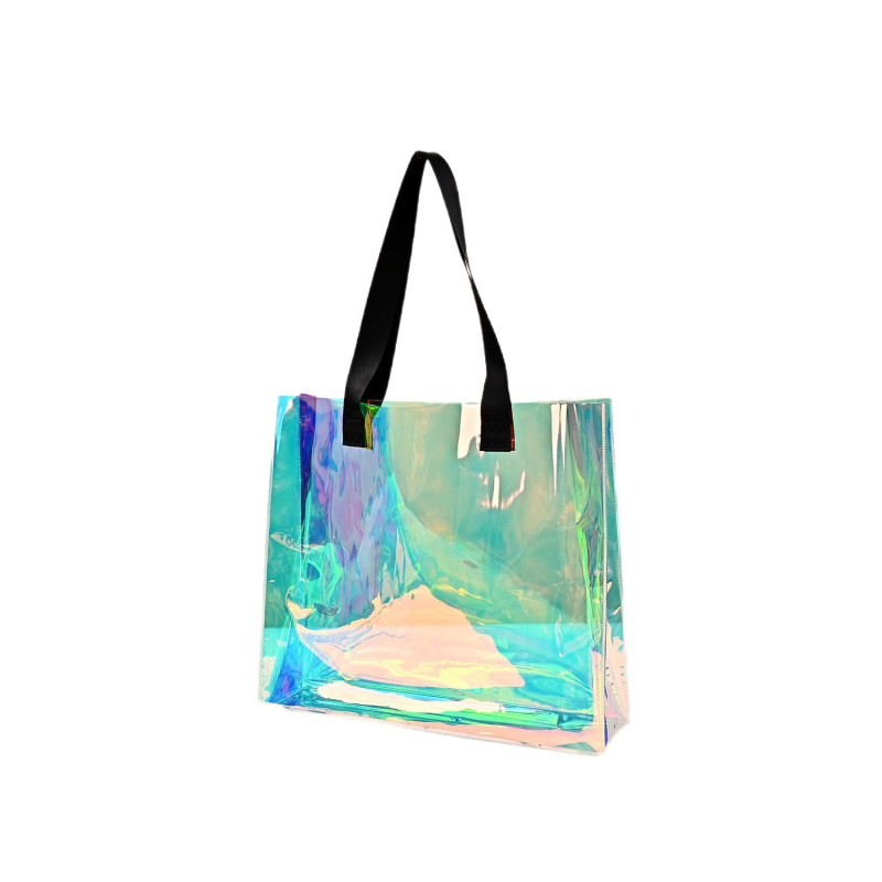 Geantă PVC cu laser - Personalizabilă, impermeabilă pentru cumpărături, Brand Yuyu, Geantă universală