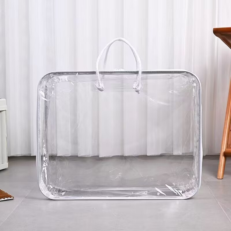 Prozirna PVC torba s žicom za preseljenje pokrivača i deke, torba za skladištenje, prilagodljiva
