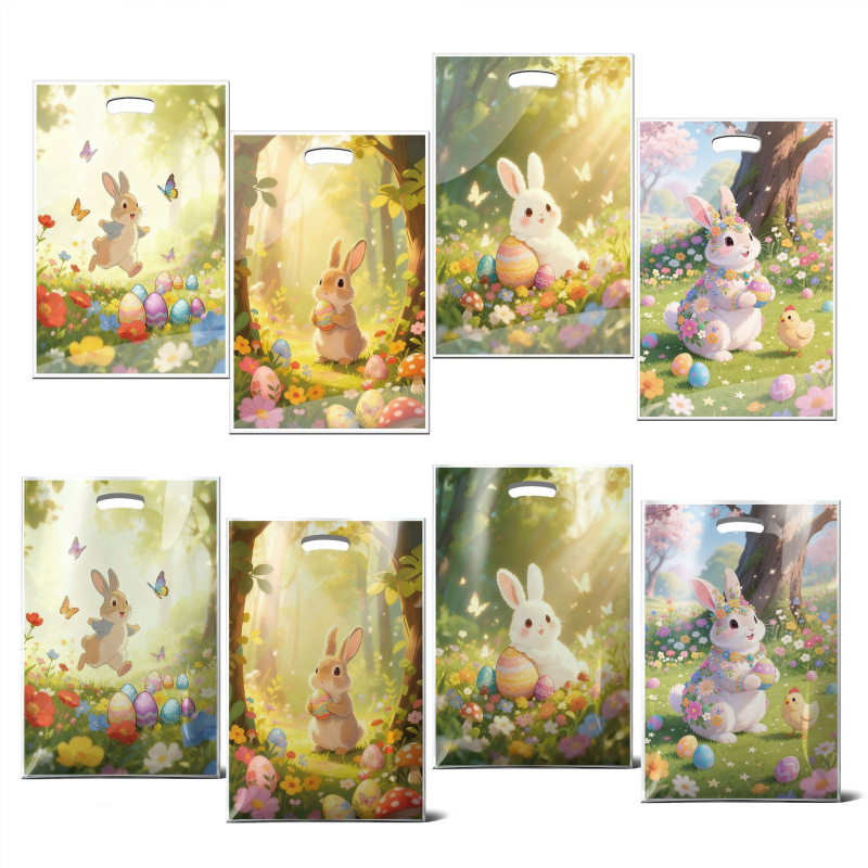 3D kiškio saldumynų pakuotės maišelis, plastikas, laminavimas, logotipo spauda, kasdieniam naudojimui, Youze