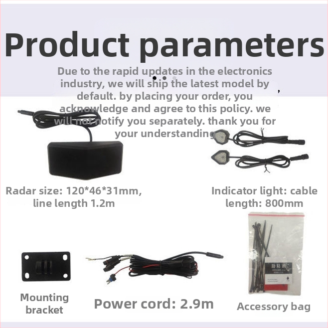 Motocikla aklās zonas uzraudzības sistēma ar joslas maiņas palīgu, 4-kanālu radaru un digitālo displeju