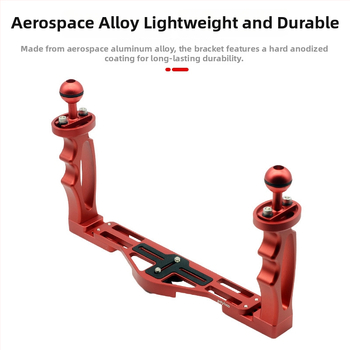 Alumīnija sakausējuma zemūdens korpusa stiprinājums GoPro/Xiaoyi, modelis PY-046, 3 mezgli, svars 0,556 kg