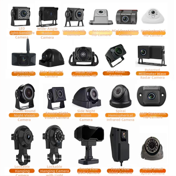 DN02 atbulinės eigos kamera, 1080P AHD, 12V, 45° reguliuojamas kampas, skirta sunkvežimiams, komerciniam transportui ir statybos technikai