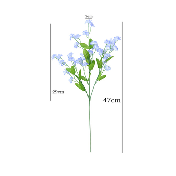 Silikové nezábudkové kvety pre svadobnú fotografickú rekvizitu, séria 1262, značka Ingenuity