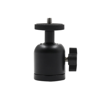 Trepied mic cu cap balon, construcție metalică, șurub de 1/4 inch, pentru telefon și cameră, greutate aproximativă 101,8 g.